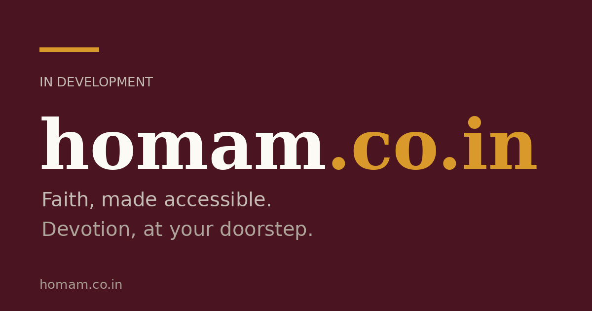Link preview image for homam.co.in